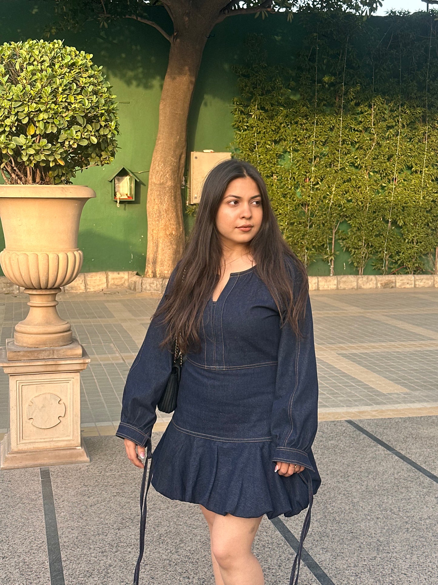 Bubble Denim Dress