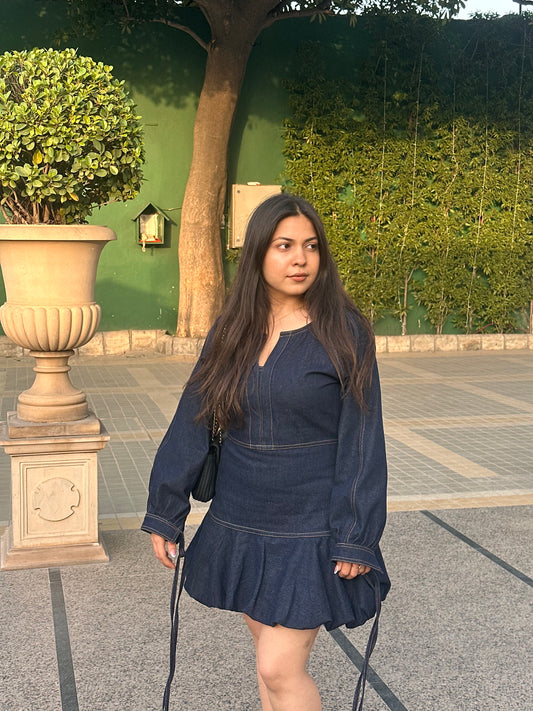 Bubble Denim Dress