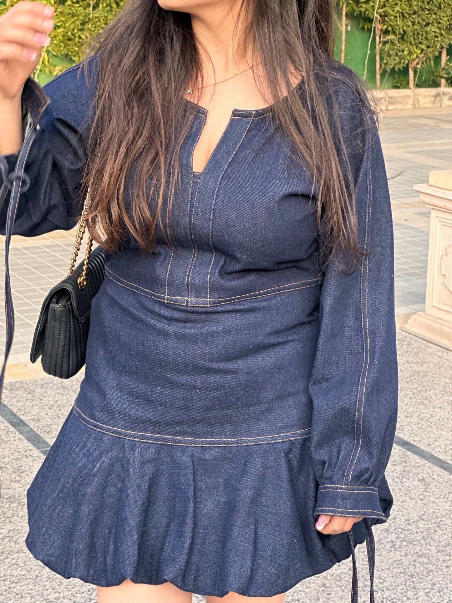 Bubble Denim Dress