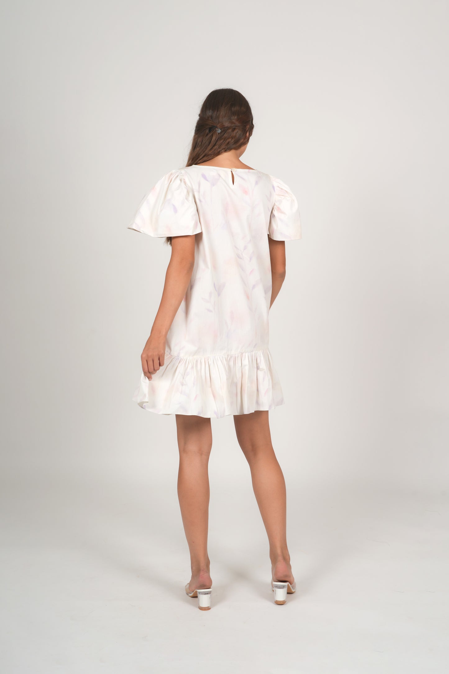 Petaline Puff sleeve dress