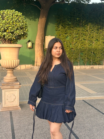 Bubble Denim Dress