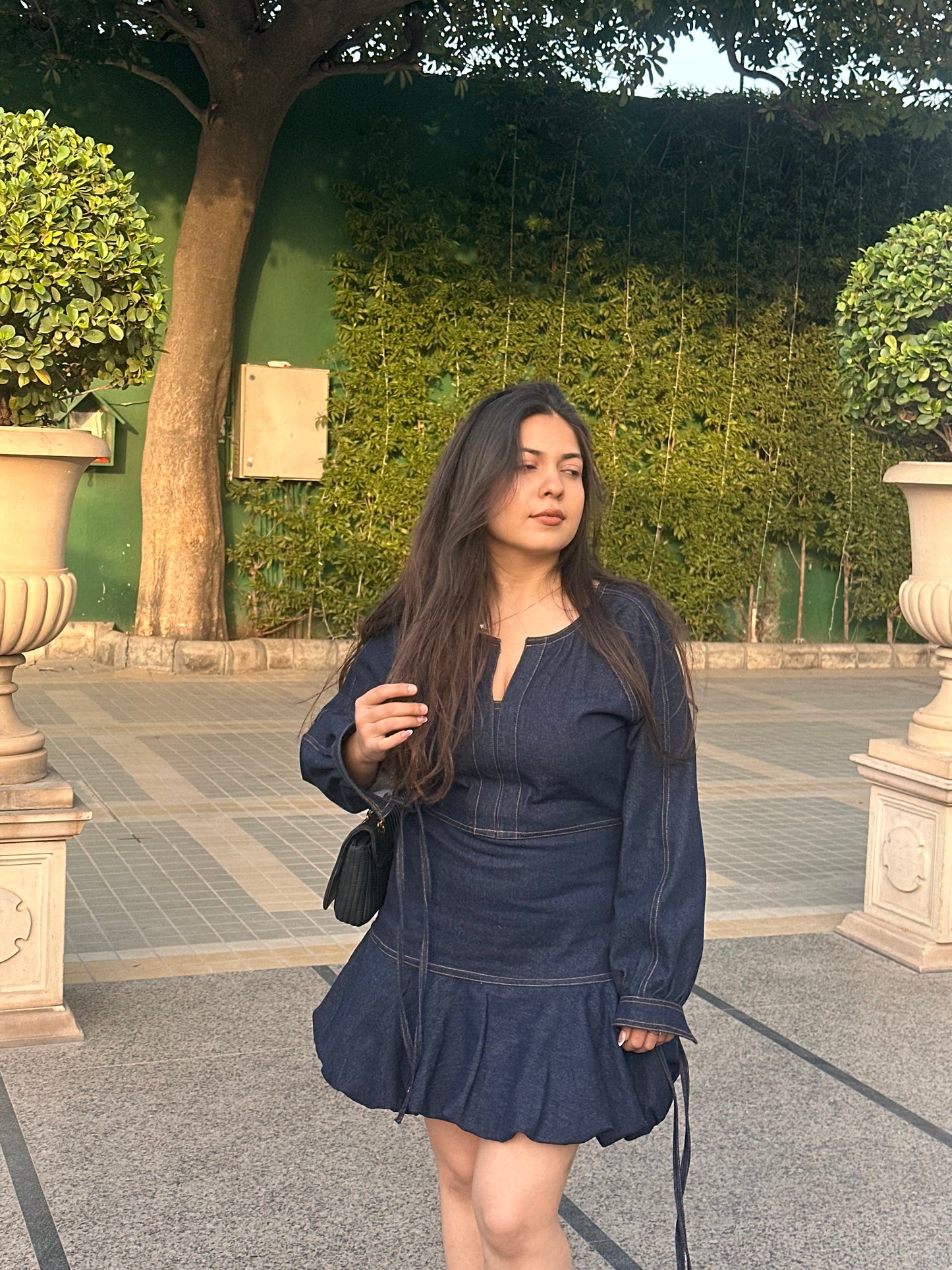 Bubble Denim Dress