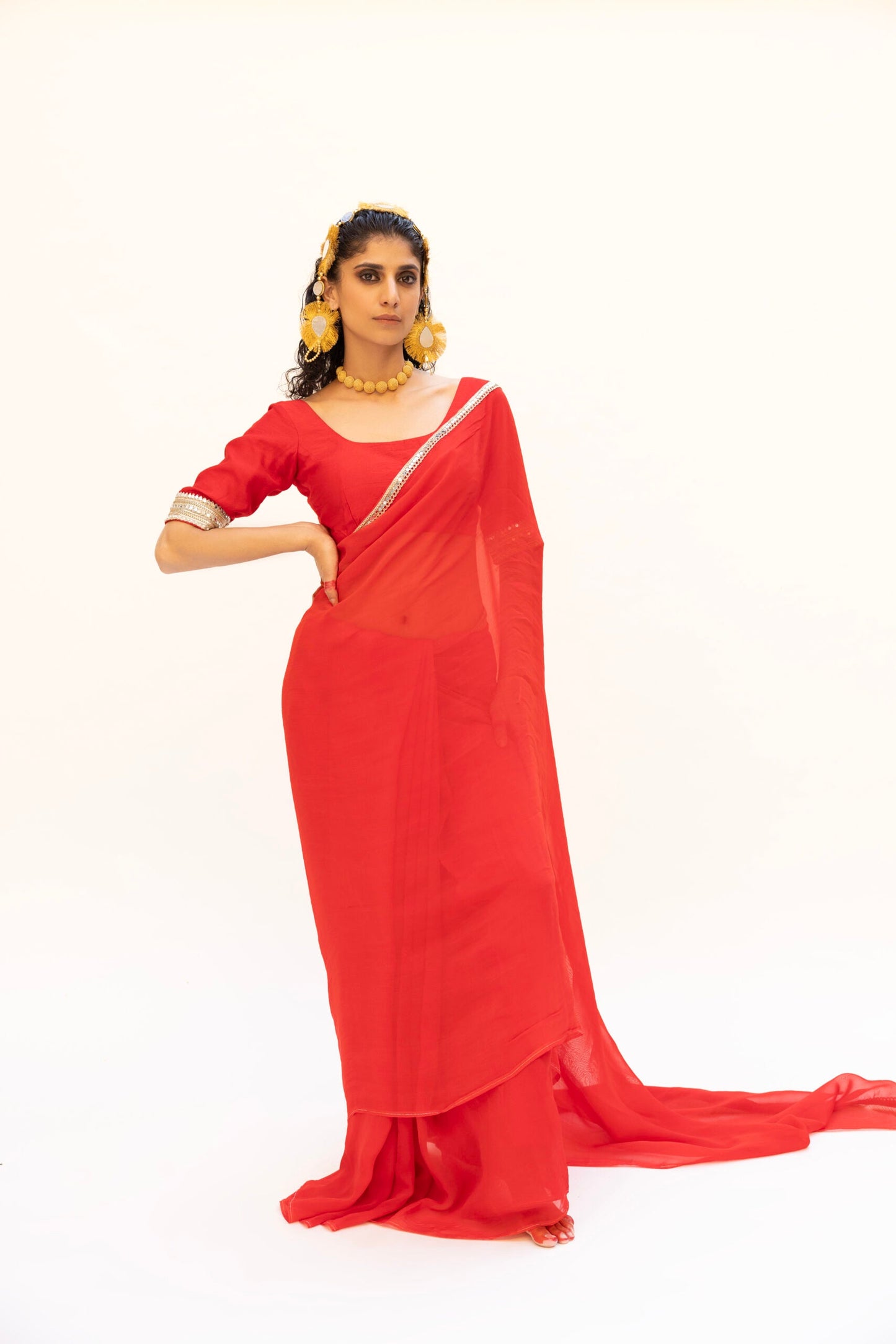 The Ruby Rose Saree