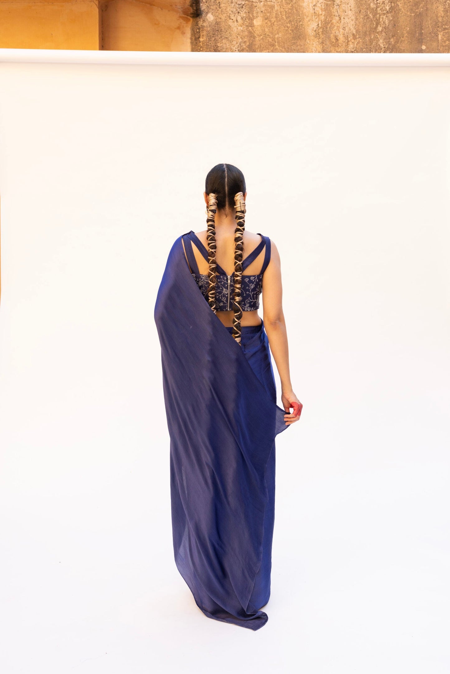 The Sapphire Saree