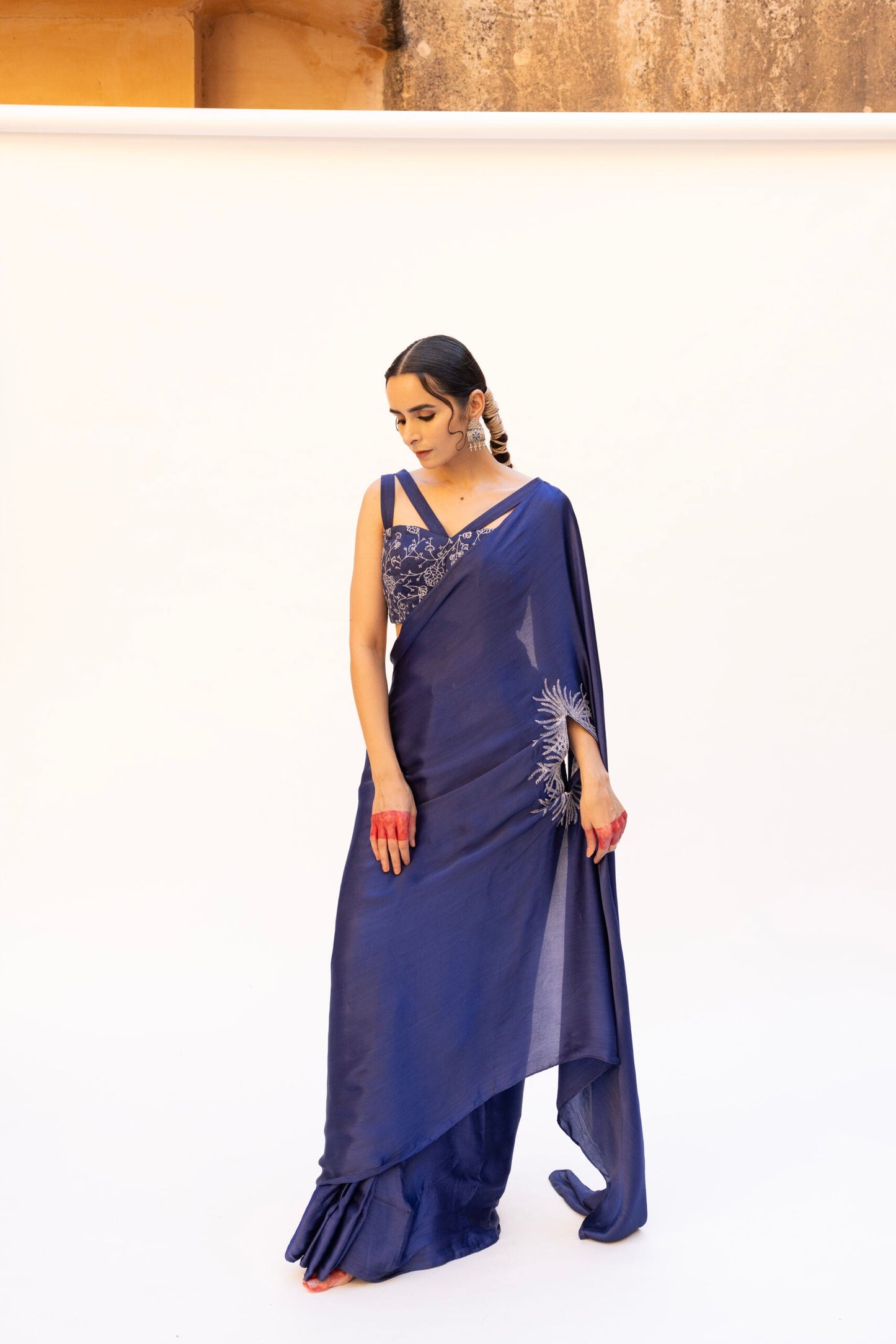 The Sapphire Saree