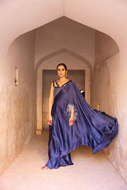 The Sapphire Saree